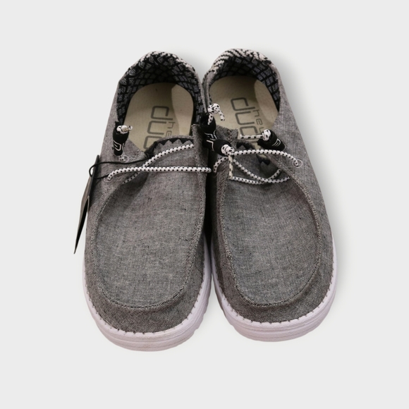 NWT! Hey Dude Wendy Chambray Woven Onyx Size US 9 New With Box - Picture 2 of 8